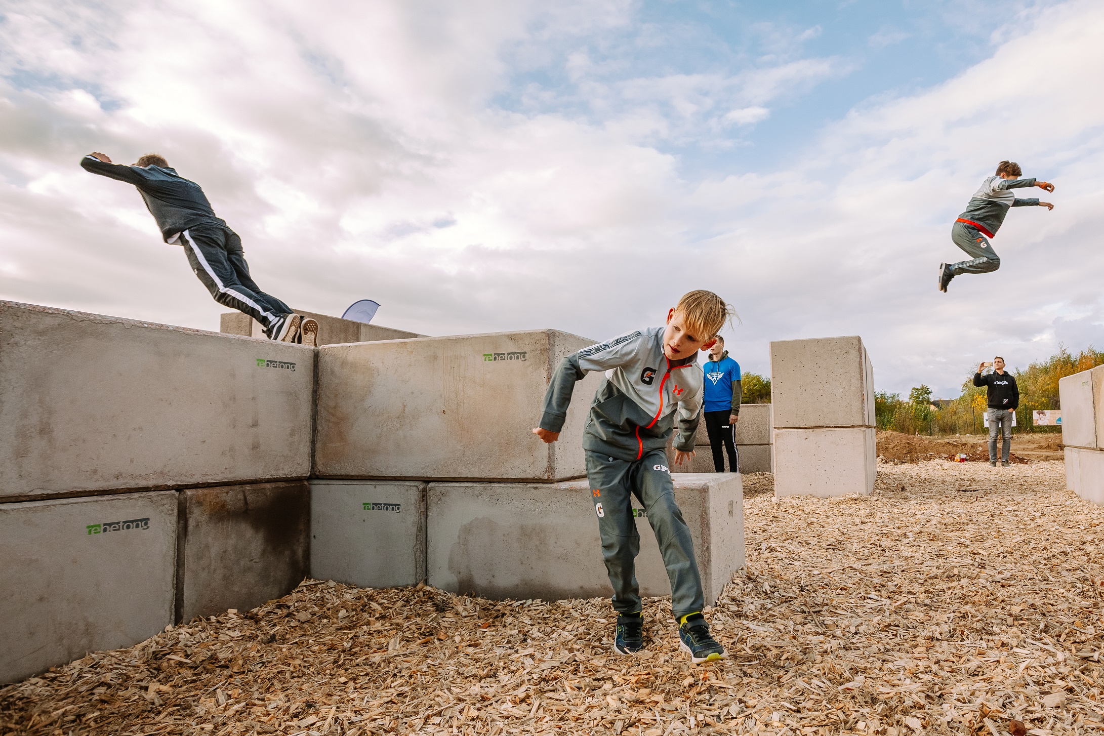 Parkourové hřiště z recykovaného betonu v pražských Modřanech. Zdroj: Skanska
