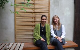 Režisérky představení Radiant Andrea Vykysalá a Karolína Křížková. Foto: Karolína Chlumecká