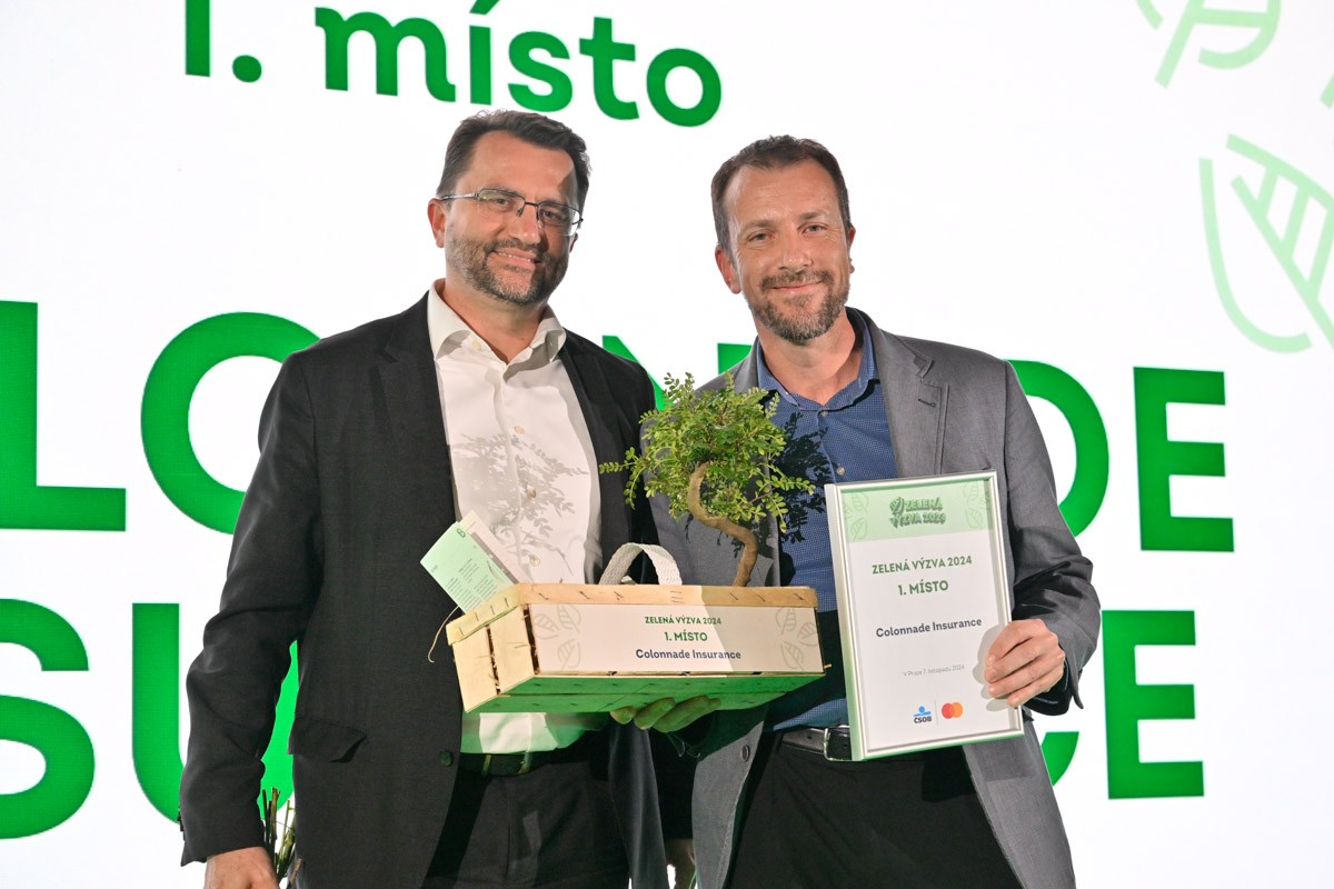 První místo v Zelené výzvě získala ČSOB. Foto: poskytnuto společností ČSOB