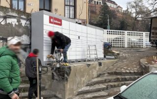 Zásilkovna nechala box po kritice místních i expertů odstranit. Foto: Adam Vodička