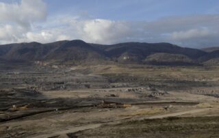 Důl ČSA nedaleko Mostu, místo pro projekt Green Mine skupiny Pavla Tykače. Fotka z roku 2015. Foto: ČTK/AP/Petr David Josek