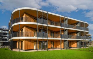 Timber Praha je součástí komplexu Arcus City na pomezí Stodůlek a Řeporyjí. Foto: UBM Development Czechia