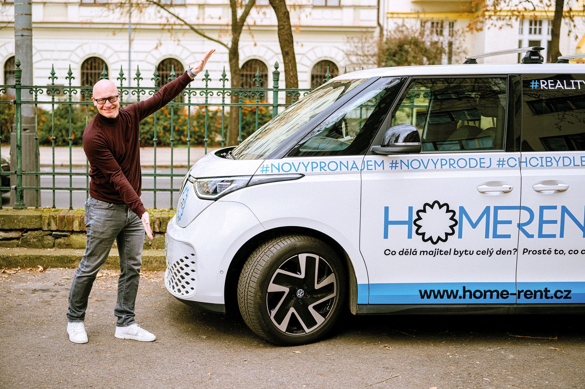 S elektrickou dodávkou Volkswagen ID.Buzz Lukáš Kolafa ujede zhruba 40 tisíc kilometrů ročně. Foto: Reportér