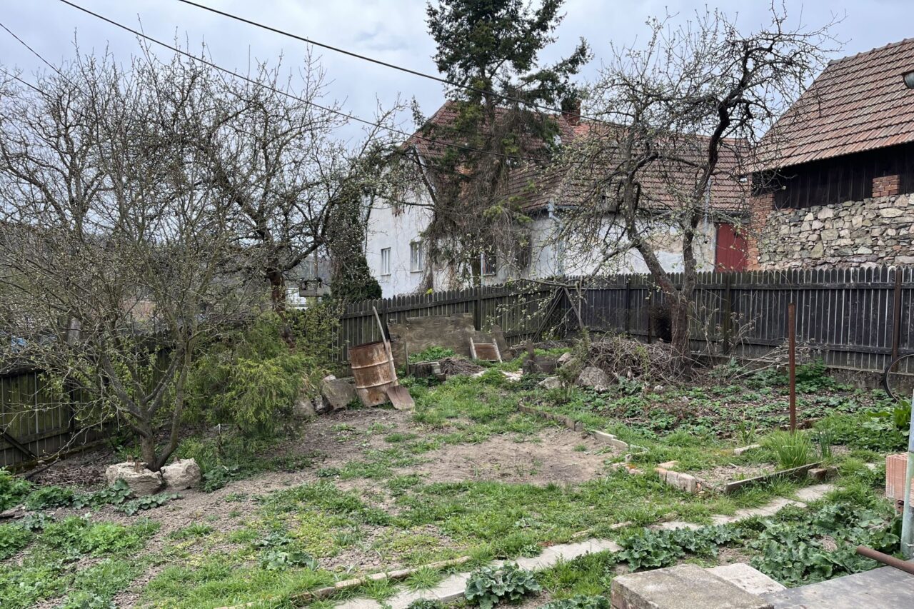 Pozemek je v centru obce a tato oblast patří podle územního plánu do urbanisticko-historicky významné oblasti. Foto: poskytnuto Zuzanou Filipovou