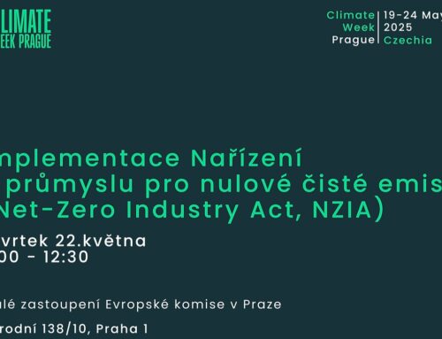 Změna k lepšímu chystá kulatý stůl o dopadech Net Zero Industry Act na český průmysl